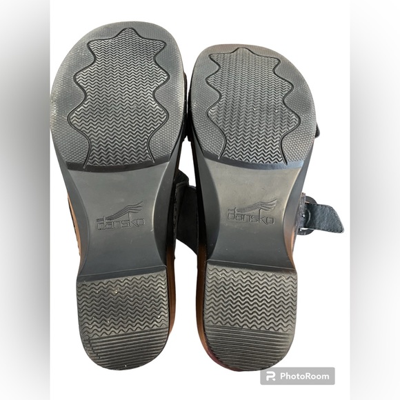 Dansko Slip On Leather Strappy Sandals Size 40 US Size 9 with Buckle Straps - Picture 6 of 7